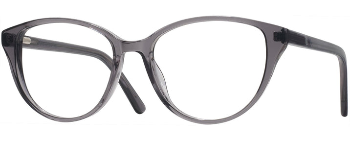 Oval Translucent Grey Independence Single Vision Full Frame View #1