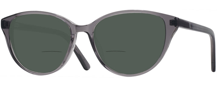 Oval Translucent Grey Independence Bifocal Reading Sunglasses View #1