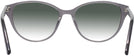 Oval Translucent Grey Independence w/ Gradient Progressive Reading Sunglasses View #4