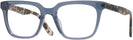 Square Blue Crystal Lincoln Single Vision Full Frame View #1