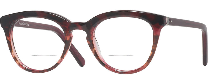 Oval Burgundy Tortoise Olympic Bifocal View #1