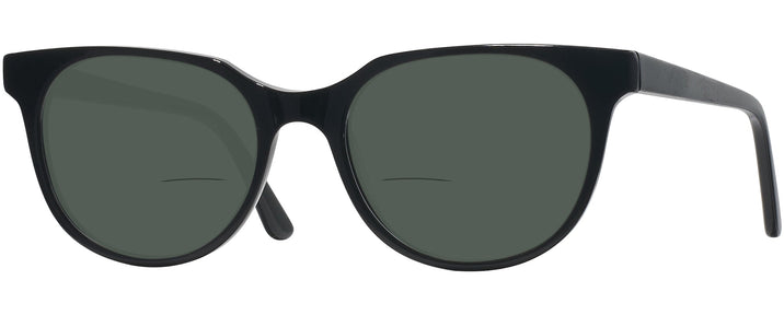 Round Black Revolution Bifocal Reading Sunglasses View #1
