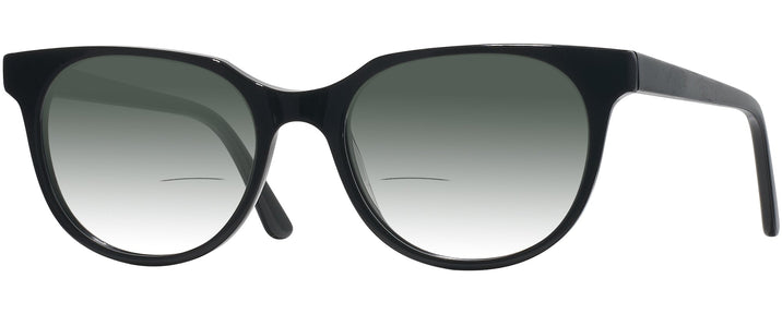 Round Black Revolution w/ Gradient Bifocal Reading Sunglasses View #1