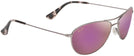 Aviator Silver/Rose Gold Maui Jim Baby Beach 245 View #1