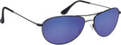 Aviator Black/blue Mirror Lens Maui Jim Baby Beach 245 Bifocal Reading Sunglasses View #1