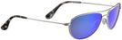 Aviator Silver/Blue Hawaii Maui Jim Baby Beach 245 View #1