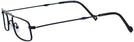 Rectangle Blue Charcoal Bat Wings Fortitude Single Vision Half Frame View #3