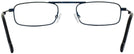 Rectangle Blue Charcoal Bat Wings Fortitude Single Vision Half Frame View #4