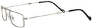 Rectangle Nickel Bat Wings Fortitude Single Vision Half Frame View #3