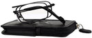 Rectangle Vulcan Black Bat Wings Fortitude Single Vision Half Frame View #1