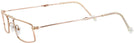 Rectangle Gold Bat Wings Stealth Single Vision Half Frame View #3