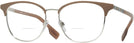 Square Silver/brown Burberry 1355 Bifocal View #1