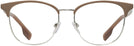 Square Silver/brown Burberry 1355 Single Vision Full Frame View #2