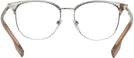 Square Silver/brown Burberry 1355 Single Vision Full Frame View #4