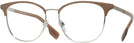 Square Silver/brown Burberry 1355 Progressive No-Lines View #1