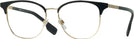 Square Light Gold/black Burberry 1355 Single Vision Full Frame View #1