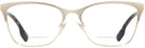 Cat Eye Light Gold Burberry 1362 Bifocal View #2