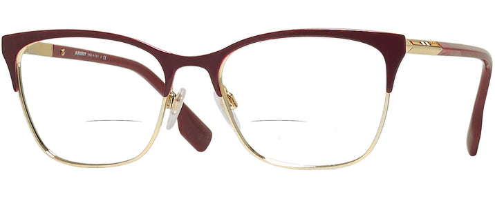Cat Eye Light Gold/bordeaux Burberry 1362 Bifocal View #1