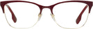 Cat Eye Light Gold/bordeaux Burberry 1362 Computer Style Progressive View #2