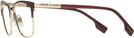Cat Eye Light Gold/bordeaux Burberry 1362 Computer Style Progressive View #3