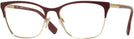 Cat Eye Light Gold/bordeaux Burberry 1362 Computer Style Progressive View #1