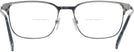 Rectangle Blue Burberry 1372 Bifocal View #4