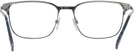 Rectangle Blue Burberry 1372 Single Vision Full Frame View #4