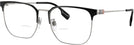Square Gunmetal/black Burberry 1383D Bifocal View #1