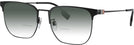 Square Black Burberry 1383D w/ Gradient Bifocal Reading Sunglasses View #1