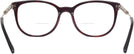 Square Top Havana On Bordeaux Burberry 2255Q Bifocal View #4