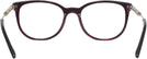 Square Top Havana On Bordeaux Burberry 2255Q Single Vision Full Frame View #4
