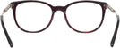 Square Top Havana On Bordeaux Burberry 2255Q Progressive No-Lines View #4