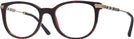 Square Top Havana On Bordeaux Burberry 2255Q Single Vision Full Frame View #1