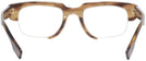 Rectangle Striped Brown Burberry 2314 Progressive No-Lines View #4