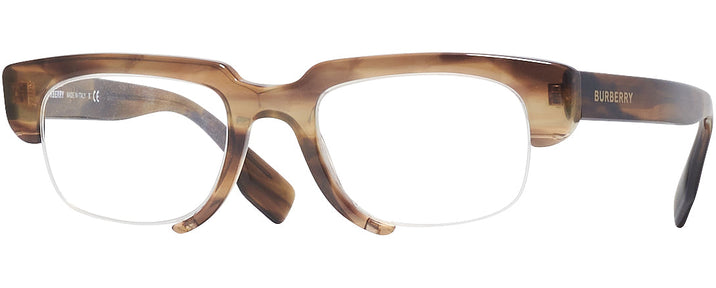 Rectangle Striped Brown Burberry 2314 Progressive No-Lines View #1