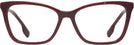 Cat Eye Bordeaux Burberry 2348 Single Vision Full Frame View #2