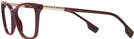 Cat Eye Bordeaux Burberry 2348 Single Vision Full Frame View #3