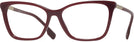 Cat Eye Bordeaux Burberry 2348 Single Vision Full Frame View #1