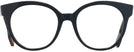 Round Black Burberry 2356 Single Vision Full Frame View #2
