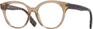 Round Brown Burberry 2356 Single Vision Full Frame View #1