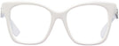 Square White Burberry 2363 Single Vision Full Frame View #2