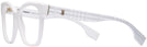Square White Burberry 2363 Single Vision Full Frame View #3
