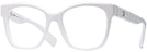 Square White Burberry 2363 Single Vision Full Frame View #1
