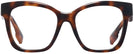 Square Light Havana Burberry 2363 Single Vision Full Frame View #2