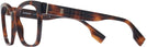 Square Light Havana Burberry 2363 Single Vision Full Frame View #3