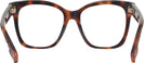 Square Light Havana Burberry 2363 Single Vision Full Frame View #4