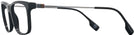 Rectangle Black Burberry 2384 Single Vision Full Frame View #3
