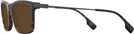 Rectangle Dark Havana Burberry 2384 Progressive Reading Sunglasses View #3