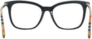 Square Black Burberry 2390 Progressive No-Lines View #4