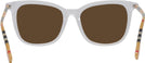 Square TRANSPARENT Burberry 2390 Progressive Reading Sunglasses View #4